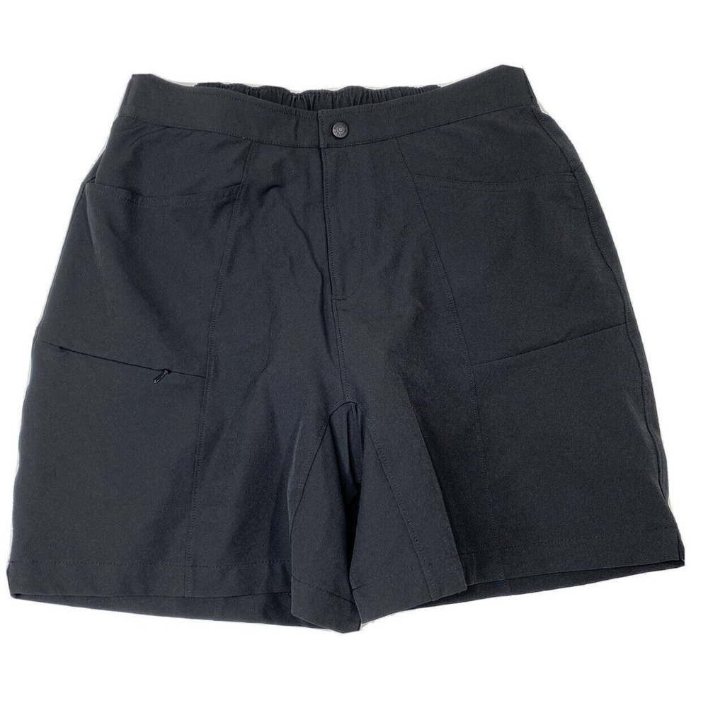 LL Bean Shorts Womens Medium Black Lined Hiking Gorpcore Outdoor Utility